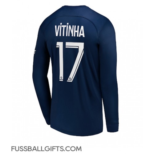 Paris Saint-Germain Vitinha Ferreira #17 Fußballbekleidung Heimtrikot 2022-23 Langarm